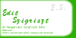 edit szigriszt business card